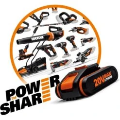 Worx Akku-Rasentrimmer WG163E.9 PowerShare 20 V Solo -Gloria Der Garten Geschaft 163434 2974 3