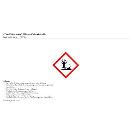 Compo Cumarax Mäuse-Köder Getreide 120 G 2 Compo Cumarax Mäuse-Köder Getreide 120 G – Bild 2