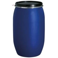 Graf Kunststoff-Weithalsfass 120 L Blau Lebensmittelecht Mit UN-Kennzeichnung