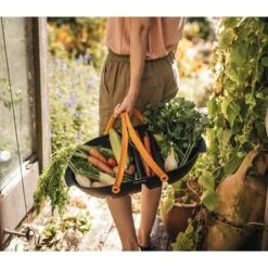 Fiskars Erntekorb Plus Schwarz-Orange -Gloria Der Garten Geschaft 7343403 A01