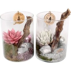 Weihnachtsarrangement Im Glasgefäß Topf-Ø Ca. 15 Cm