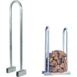 Kaminholzstapelhilfe Feuerverzinkt 24 Cm X 103 Cm