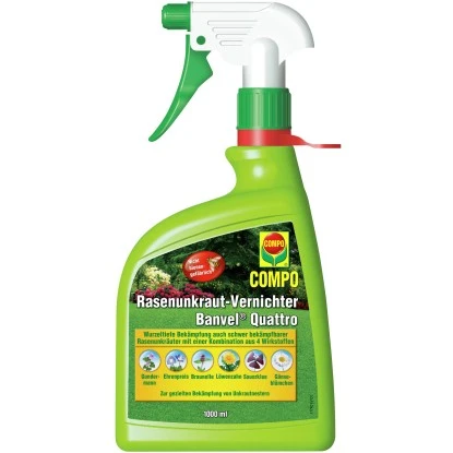 Compo Rasenunkraut-Vernichter Banvel Quattro AF 1000 Ml 1 Compo Rasenunkraut-Vernichter Banvel Quattro AF 1000 Ml