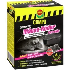 Compo Cumarax Mäuse-Köderflocken Und -box
