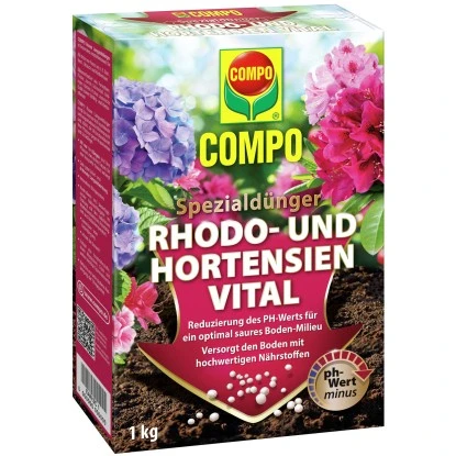 Compo Vital Dünger Für Hortensien Und Rhododendren 1 Kg 1 Compo Vital Dünger Für Hortensien Und Rhododendren 1 Kg